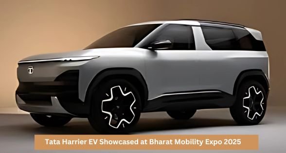 Tata Harrier EV Showcased at Bharat Mobility Expo 2025